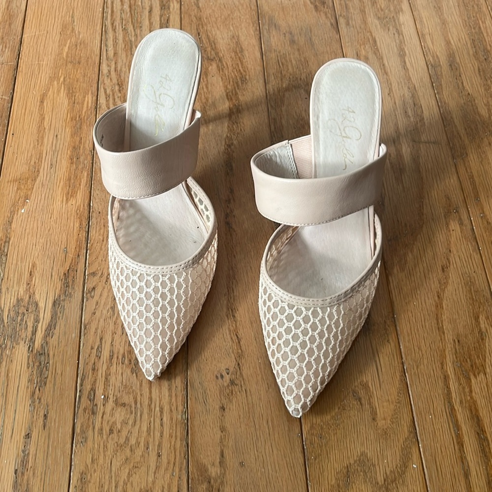 Ronnie pump nude mesh heels